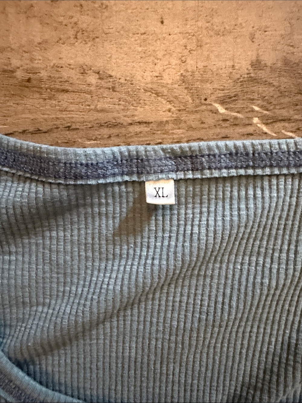 Amazon Ribbed Tank Top in Dusty Blue - Picture 3 of 3